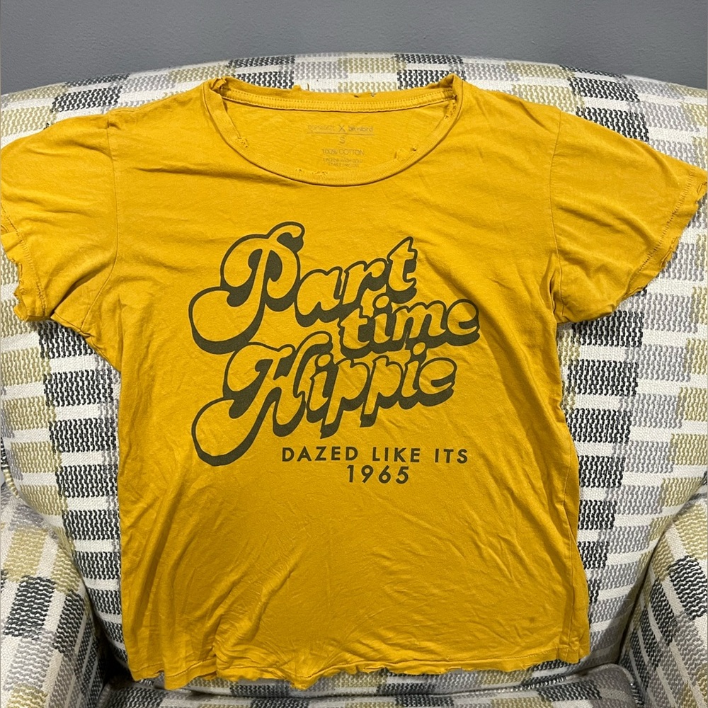 Oopsydaze x Bikinibird Part Time Hippie Shirt distressed size Small